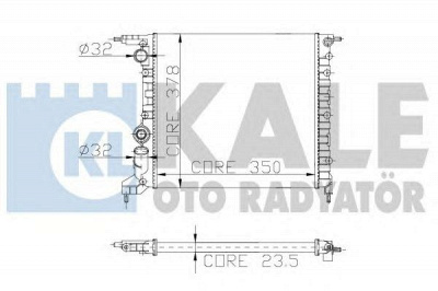 KALE OTO RADYATOR 146700 -  Радиатор, охлаждение двигателя